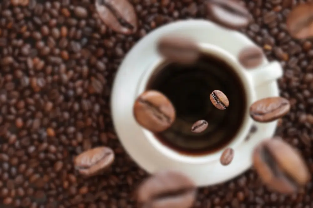 caffeine in coffee beans